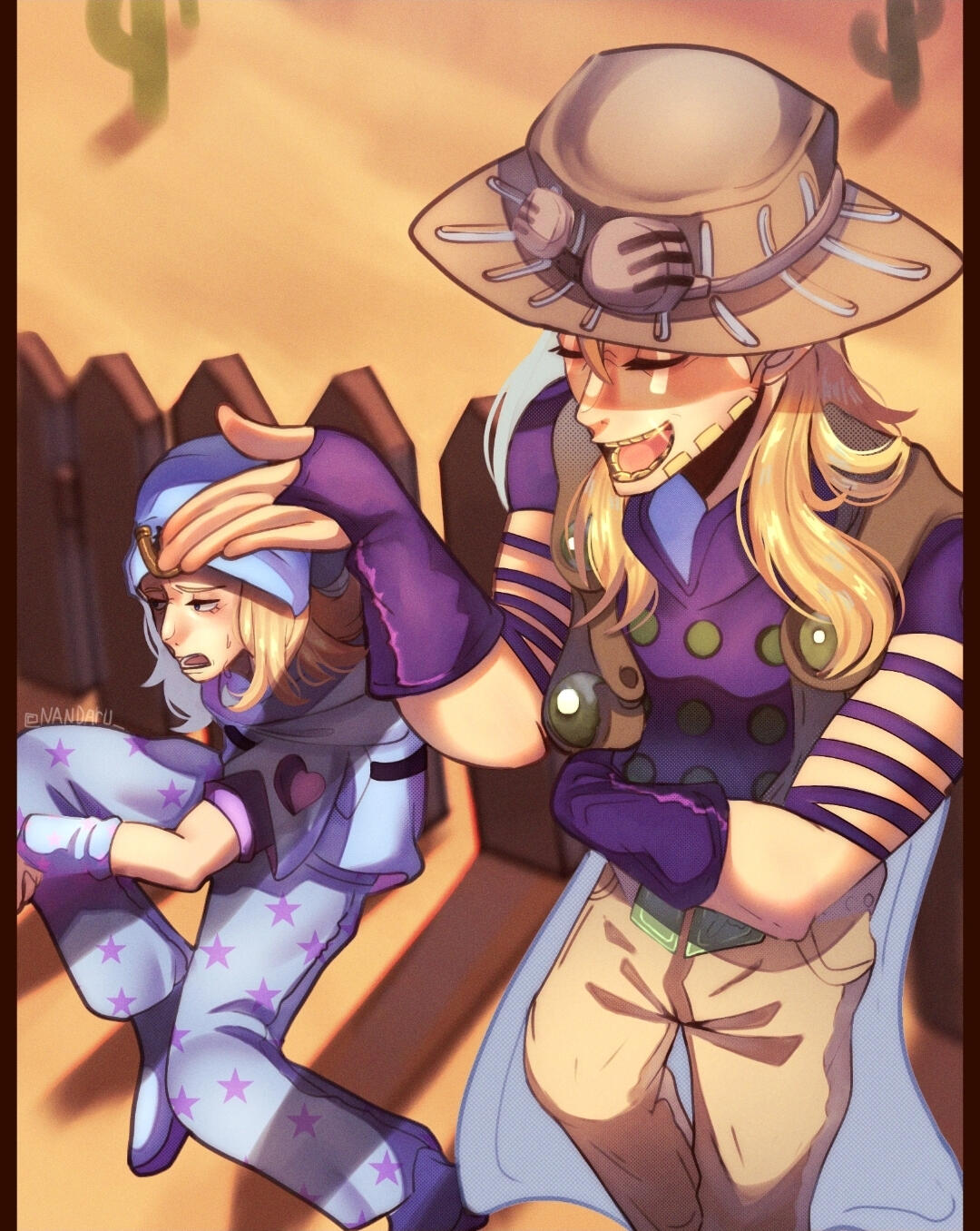 Gyro & Johhny from Jojos bizarre adventure steel ball run Gyro & Johhny from Jojos bizarre adventure steel ball run