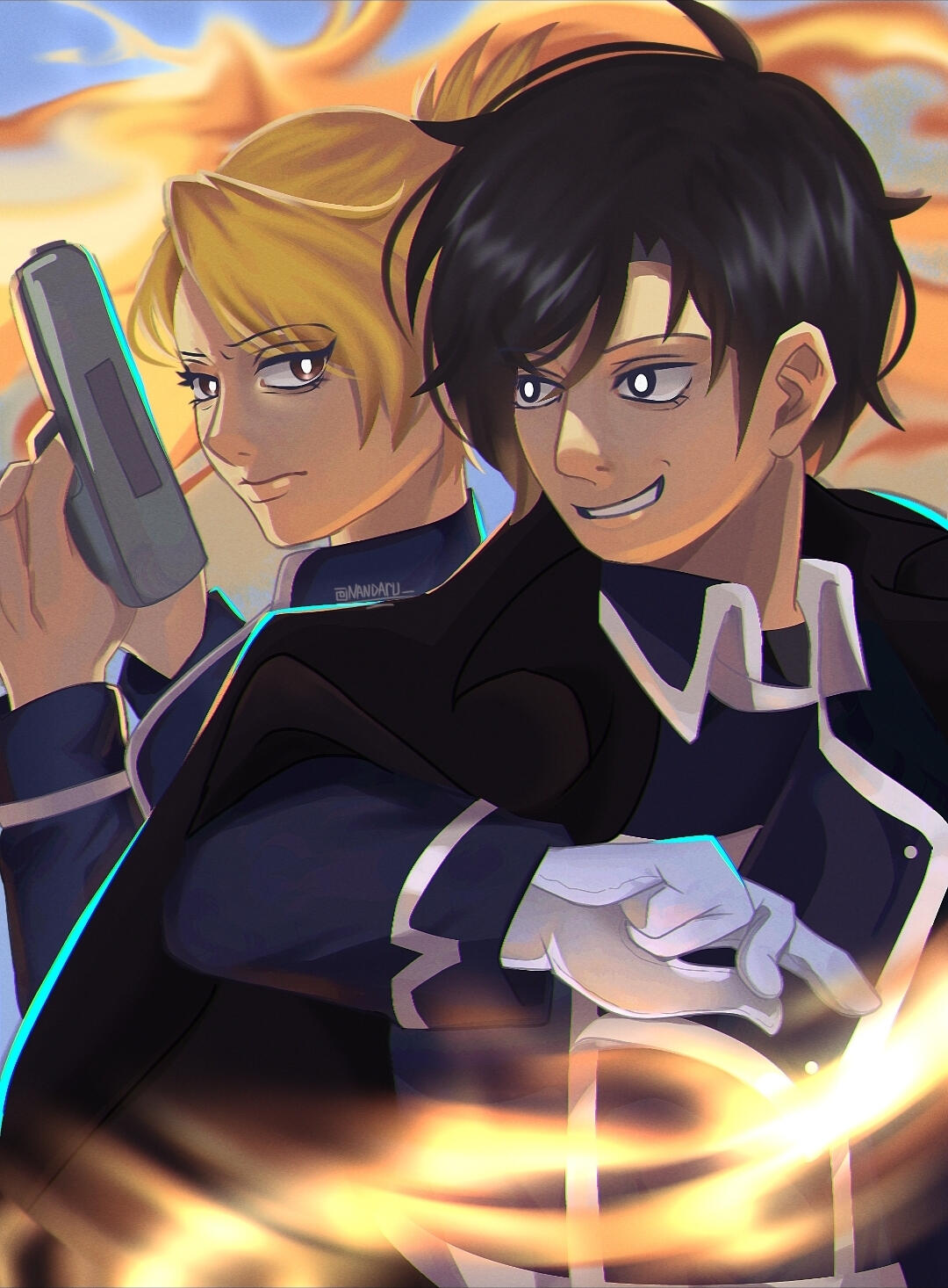 Roy Mustang & Riza Hawkeye from Fullmetal Alchemist Roy Mustang & Riza Hawkeye from Fullmetal Alchemist
